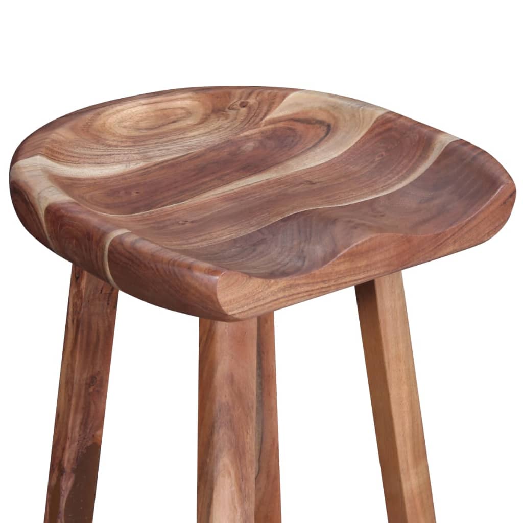 Bar Stools 2 pcs Solid Acacia Wood- Table & Bar Stools - HomeShopIreland - Home Shop Ireland - Table & Bar Stools - Bar Stools 2 pcs Solid Acacia Wood