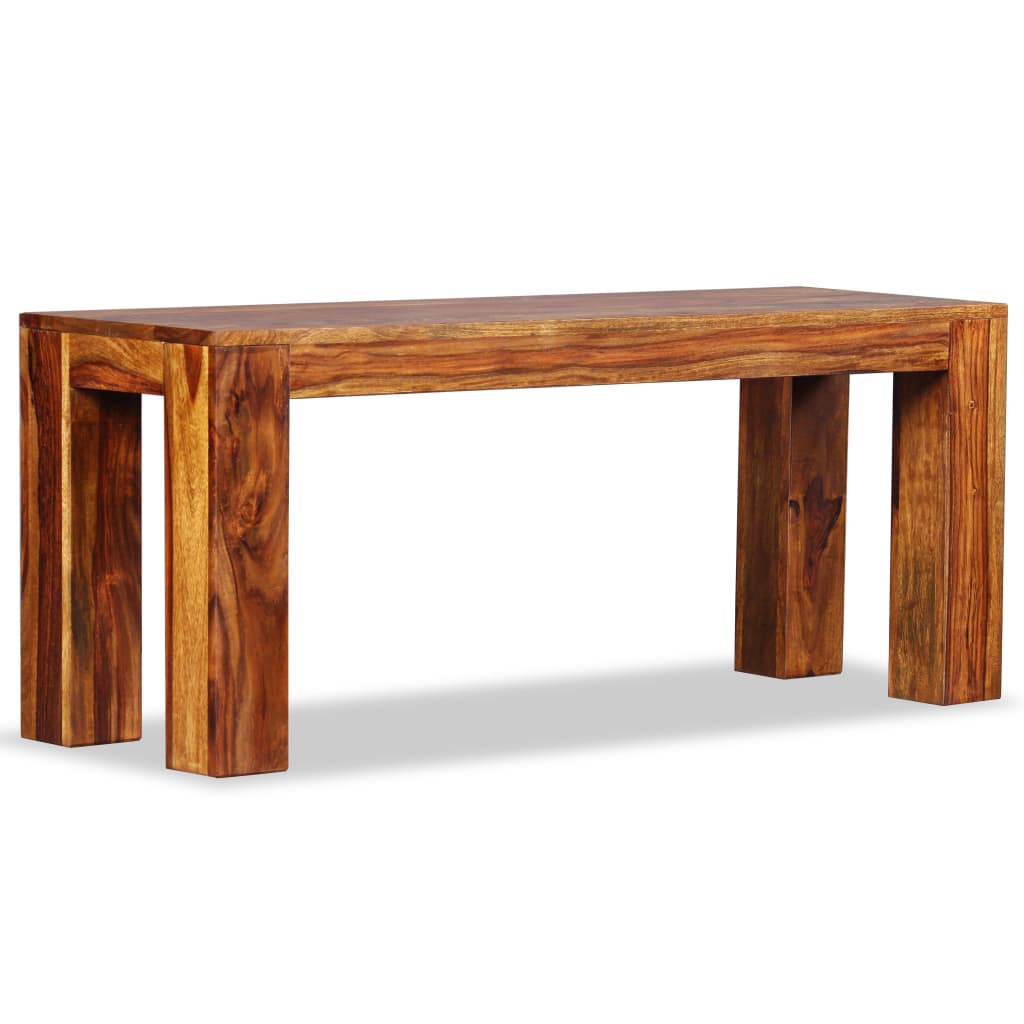 Bench Solid Sheesham Wood 110x35x45 cm- Storage & Entryway Benches - HomeShopIreland - Home Shop Ireland - Storage & Entryway Benches - Bench Solid Sheesham Wood 110x35x45 cm