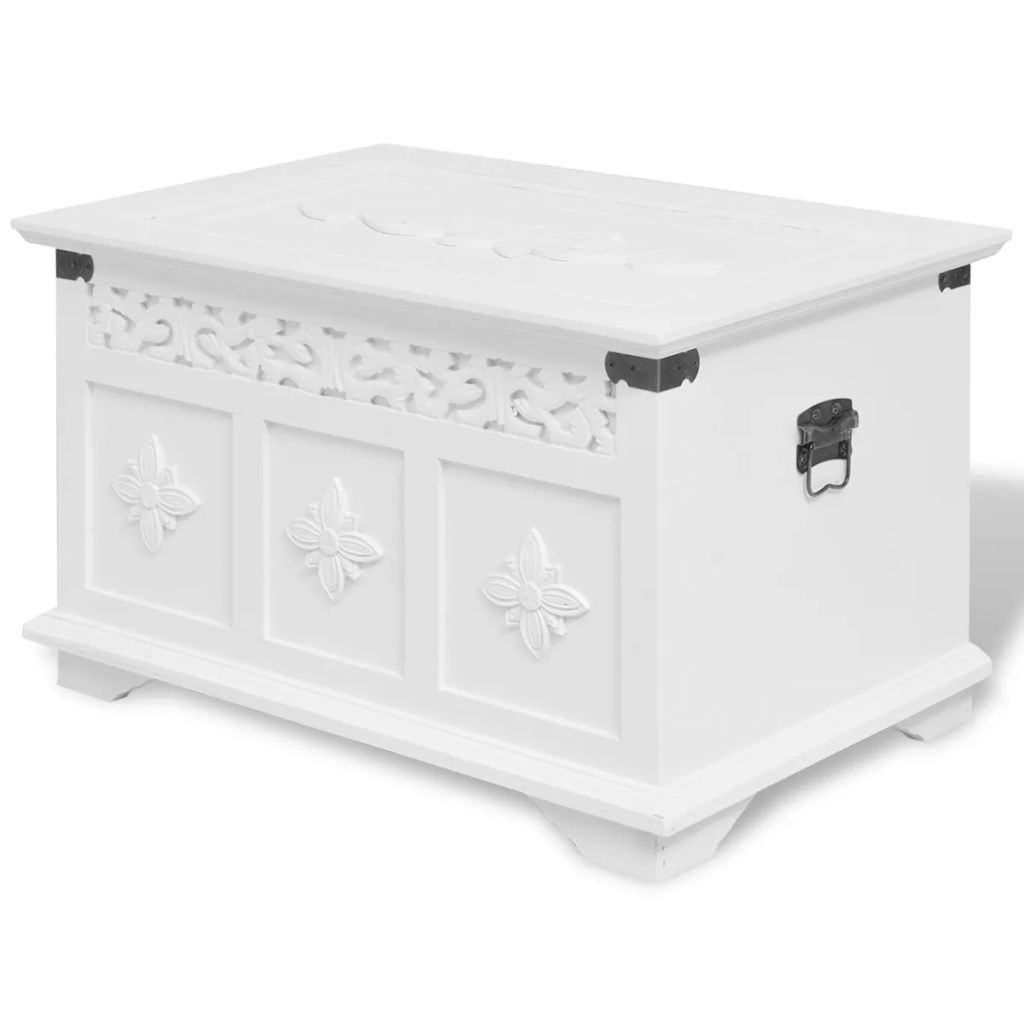 Two Piece Storage Chest Set White- Storage Chests - HomeShopIreland - Home Shop Ireland - Storage Chests - Two Piece Storage Chest Set White