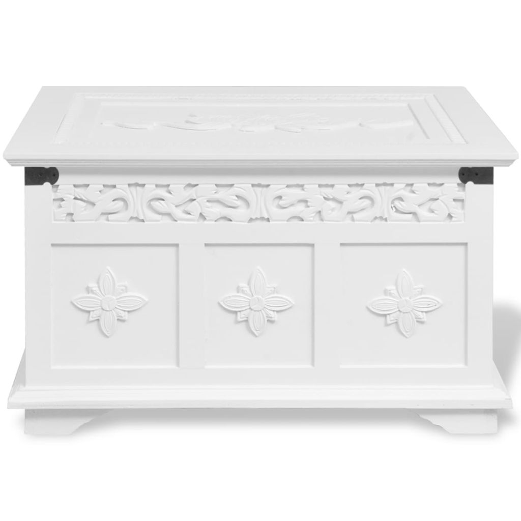 Two Piece Storage Chest Set White- Storage Chests - HomeShopIreland - Home Shop Ireland - Storage Chests - Two Piece Storage Chest Set White