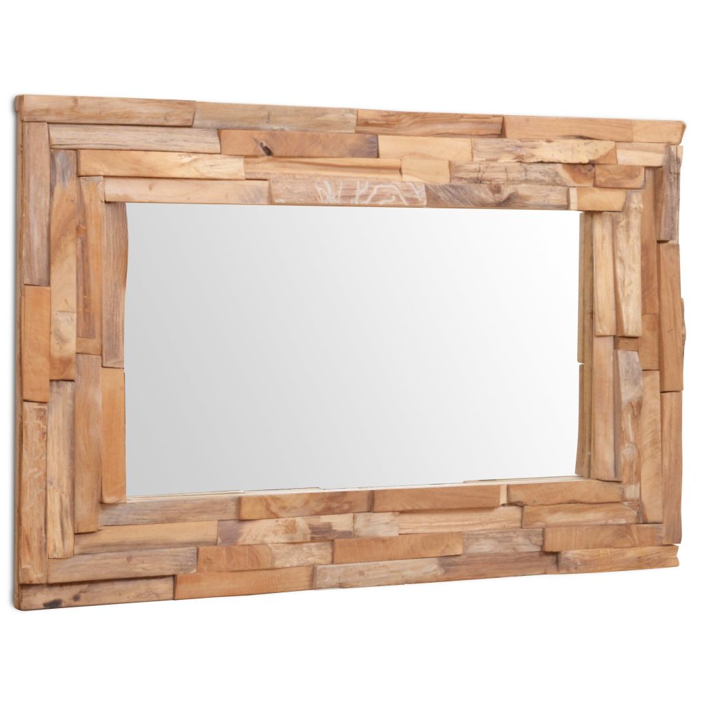 Decorative Mirror Teak 90x60 cm Rectangular- Mirrors - HomeShopIreland - Home Shop Ireland - Mirrors - Decorative Mirror Teak 90x60 cm Rectangular