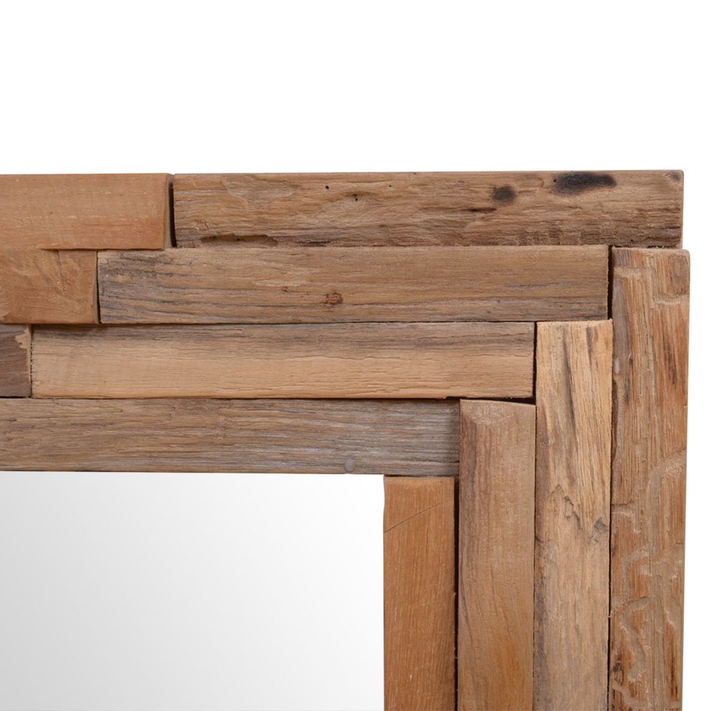 Decorative Mirror Teak 90x60 cm Rectangular- Mirrors - HomeShopIreland - Home Shop Ireland - Mirrors - Decorative Mirror Teak 90x60 cm Rectangular