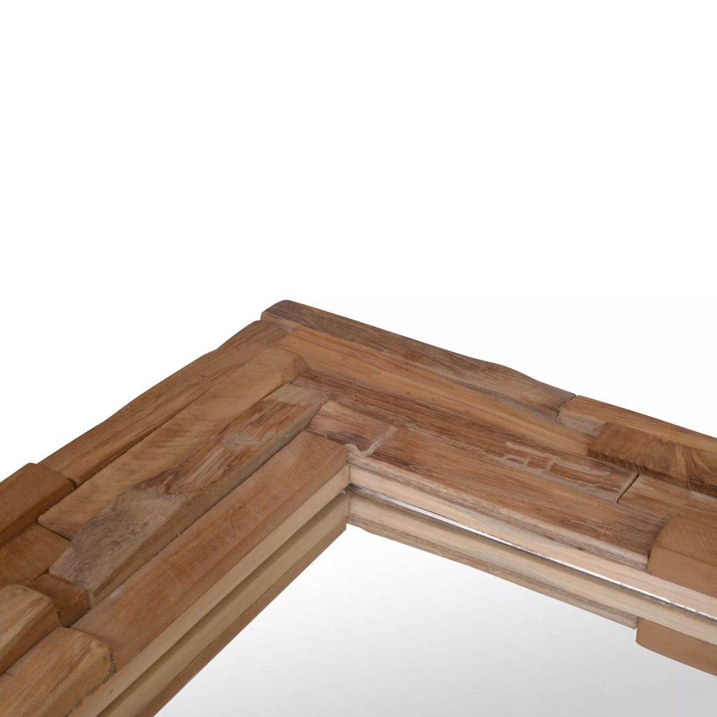 Decorative Mirror Teak 90x60 cm Rectangular- Mirrors - HomeShopIreland - Home Shop Ireland - Mirrors - Decorative Mirror Teak 90x60 cm Rectangular