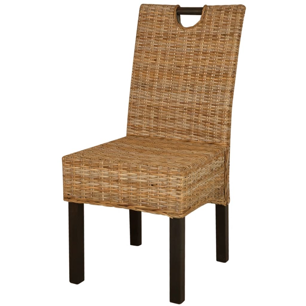 Dining Chair 4 pcs Kubu Rattan Mango Wood- Kitchen & Dining Room Chairs - HomeShopIreland - Home Shop Ireland - Kitchen & Dining Room Chairs - Dining Chair 4 pcs Kubu Rattan Mango Wood