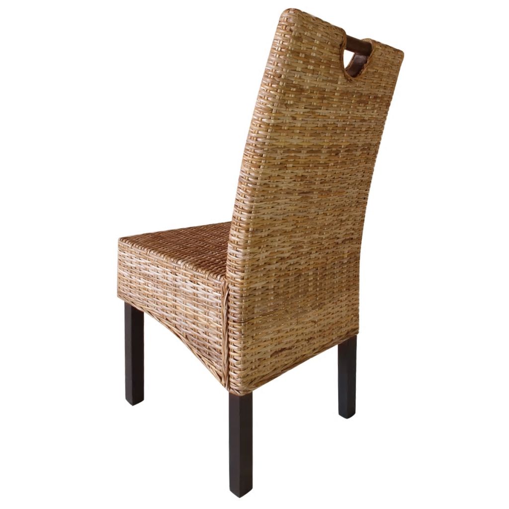 Dining Chair 4 pcs Kubu Rattan Mango Wood- Kitchen & Dining Room Chairs - HomeShopIreland - Home Shop Ireland - Kitchen & Dining Room Chairs - Dining Chair 4 pcs Kubu Rattan Mango Wood