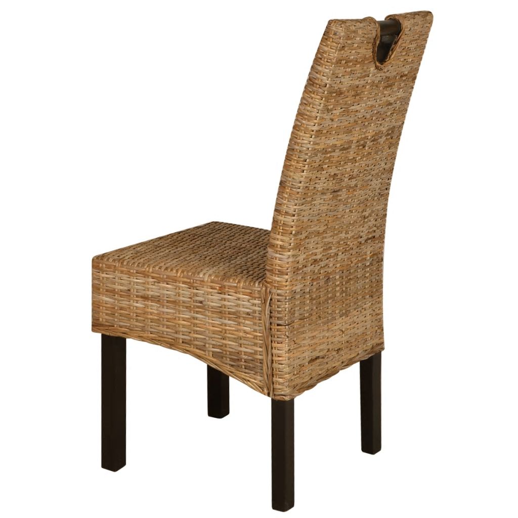 Dining Chair 4 pcs Kubu Rattan Mango Wood- Kitchen & Dining Room Chairs - HomeShopIreland - Home Shop Ireland - Kitchen & Dining Room Chairs - Dining Chair 4 pcs Kubu Rattan Mango Wood
