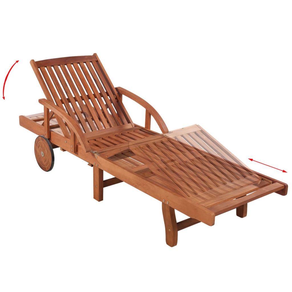 Sun Loungers 2 pcs with Table Solid Acacia Wood- Sunloungers - HomeShopIreland - Home Shop Ireland - Sunloungers - Sun Loungers 2 pcs with Table Solid Acacia Wood