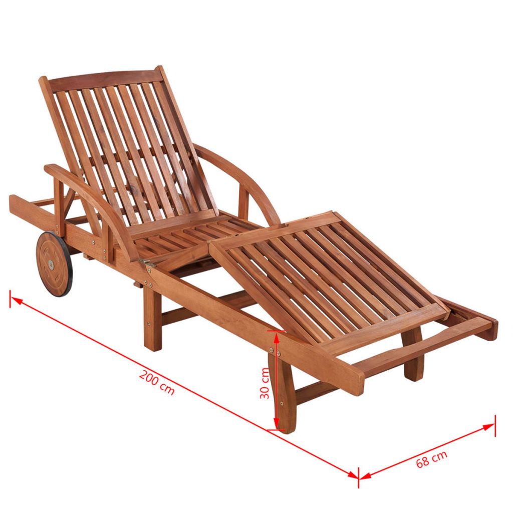Sun Loungers 2 pcs with Table Solid Acacia Wood- Sunloungers - HomeShopIreland - Home Shop Ireland - Sunloungers - Sun Loungers 2 pcs with Table Solid Acacia Wood