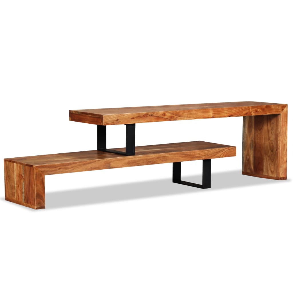 TV Stand Solid Acacia Wood- Entertainment Centres & TV Stands - HomeShopIreland - Home Shop Ireland - Entertainment Centres & TV Stands - TV Stand Solid Acacia Wood
