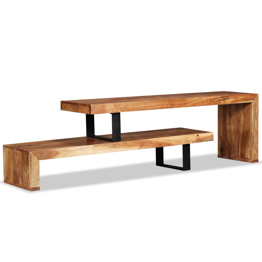 TV Stand Solid Acacia Wood- Entertainment Centres & TV Stands - HomeShopIreland - Home Shop Ireland - Entertainment Centres & TV Stands - TV Stand Solid Acacia Wood