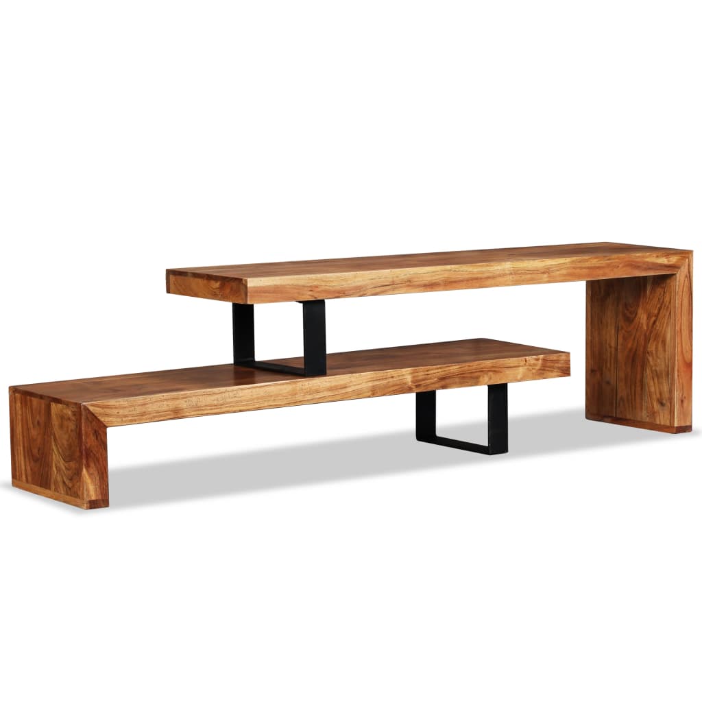 TV Stand Solid Acacia Wood- Entertainment Centres & TV Stands - HomeShopIreland - Home Shop Ireland - Entertainment Centres & TV Stands - TV Stand Solid Acacia Wood