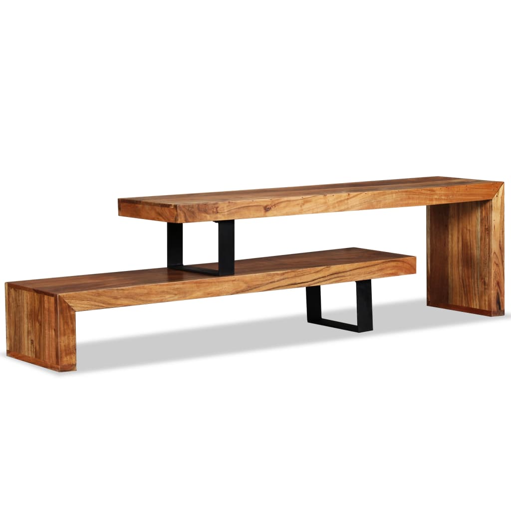 TV Stand Solid Acacia Wood- Entertainment Centres & TV Stands - HomeShopIreland - Home Shop Ireland - Entertainment Centres & TV Stands - TV Stand Solid Acacia Wood