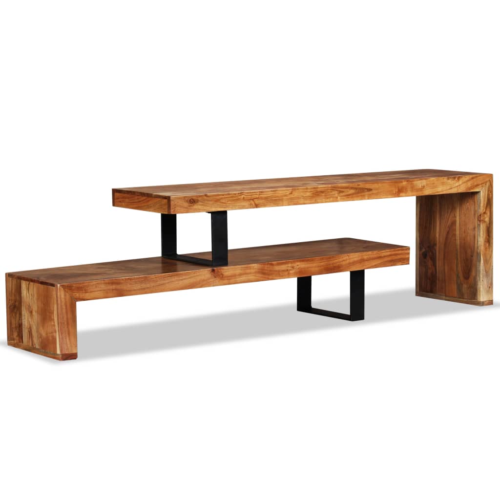 TV Stand Solid Acacia Wood- Entertainment Centres & TV Stands - HomeShopIreland - Home Shop Ireland - Entertainment Centres & TV Stands - TV Stand Solid Acacia Wood