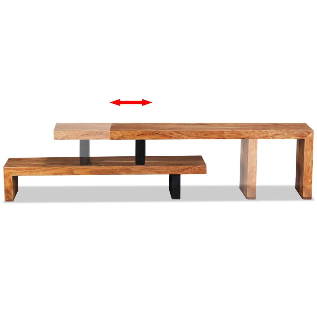 TV Stand Solid Acacia Wood- Entertainment Centres & TV Stands - HomeShopIreland - Home Shop Ireland - Entertainment Centres & TV Stands - TV Stand Solid Acacia Wood