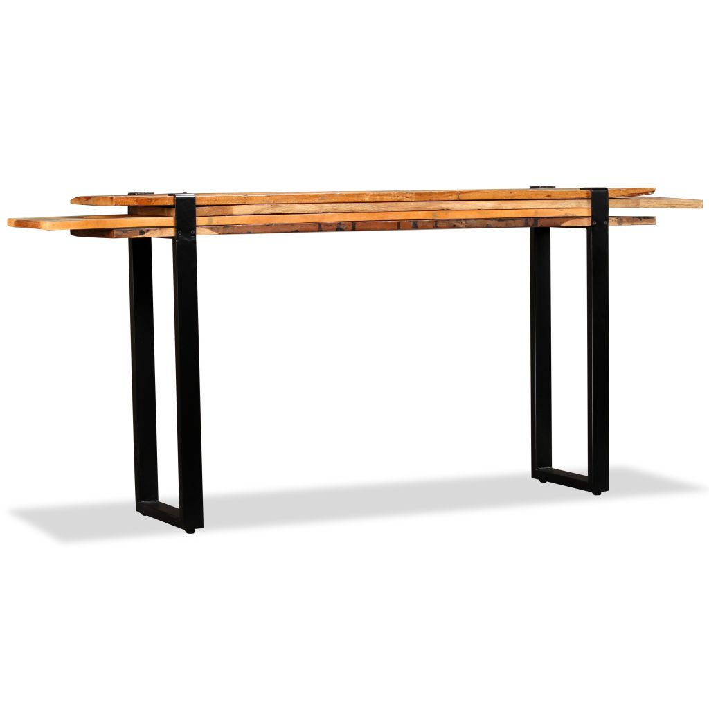 Console Table Solid Reclaimed Wood Adjustable- End Tables - HomeShopIreland - Home Shop Ireland - End Tables - Console Table Solid Reclaimed Wood Adjustable