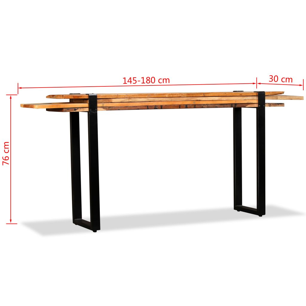 Console Table Solid Reclaimed Wood Adjustable- End Tables - HomeShopIreland - Home Shop Ireland - End Tables - Console Table Solid Reclaimed Wood Adjustable