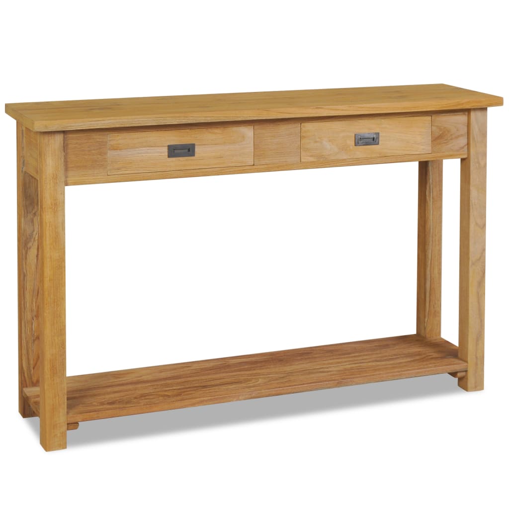 Console Table Solid Teak 120x30x80 cm- End Tables - HomeShopIreland - Home Shop Ireland - End Tables - Console Table Solid Teak 120x30x80 cm