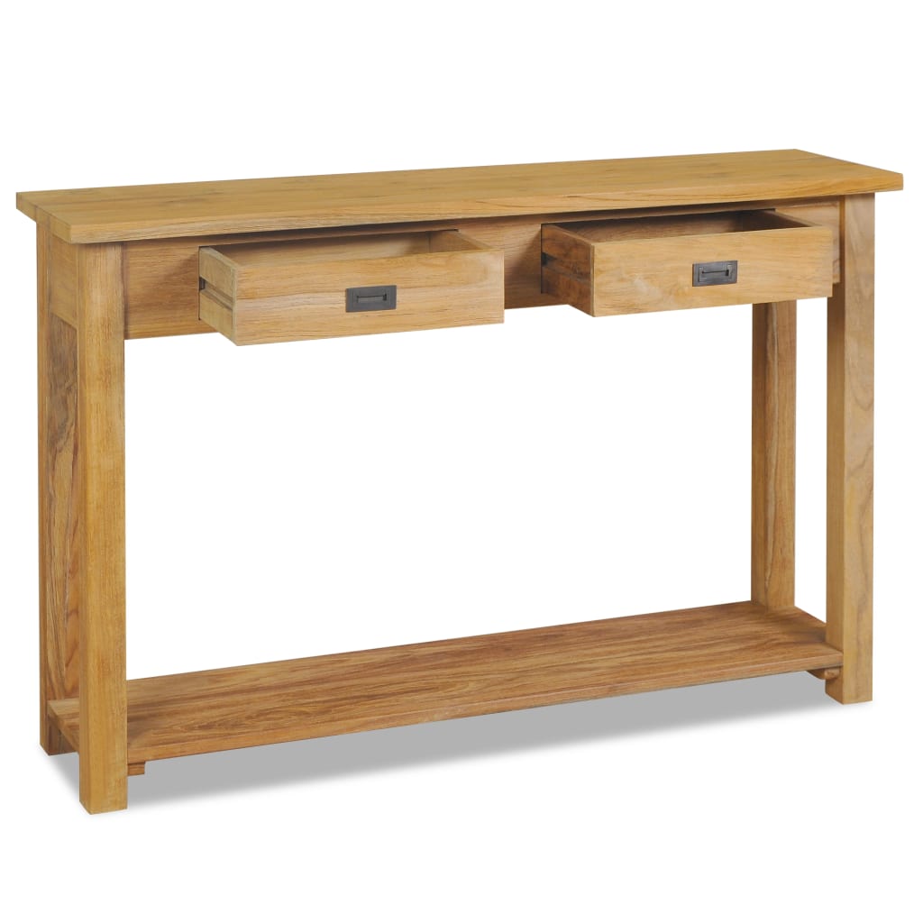 Console Table Solid Teak 120x30x80 cm- End Tables - HomeShopIreland - Home Shop Ireland - End Tables - Console Table Solid Teak 120x30x80 cm
