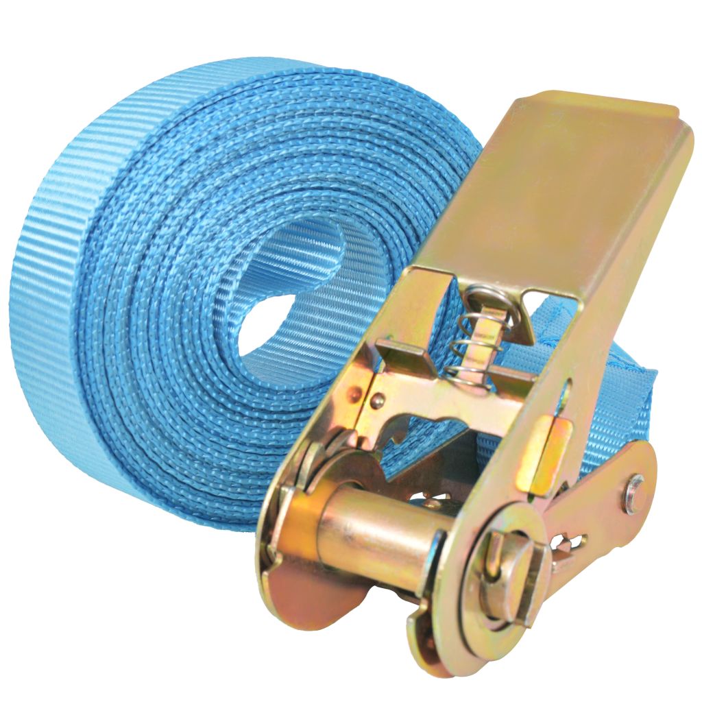 Ratchet Tie Down Straps 4 pcs 0.8 Tonnes 6mx25mm Blue- Tie Down Straps - HomeShopIreland - Home Shop Ireland - Tie Down Straps - Ratchet Tie Down Straps 4 pcs 0.8 Tonnes 6mx25mm Blue