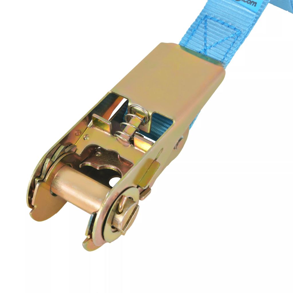 Ratchet Tie Down Straps 4 pcs 0.8 Tonnes 6mx25mm Blue- Tie Down Straps - HomeShopIreland - Home Shop Ireland - Tie Down Straps - Ratchet Tie Down Straps 4 pcs 0.8 Tonnes 6mx25mm Blue
