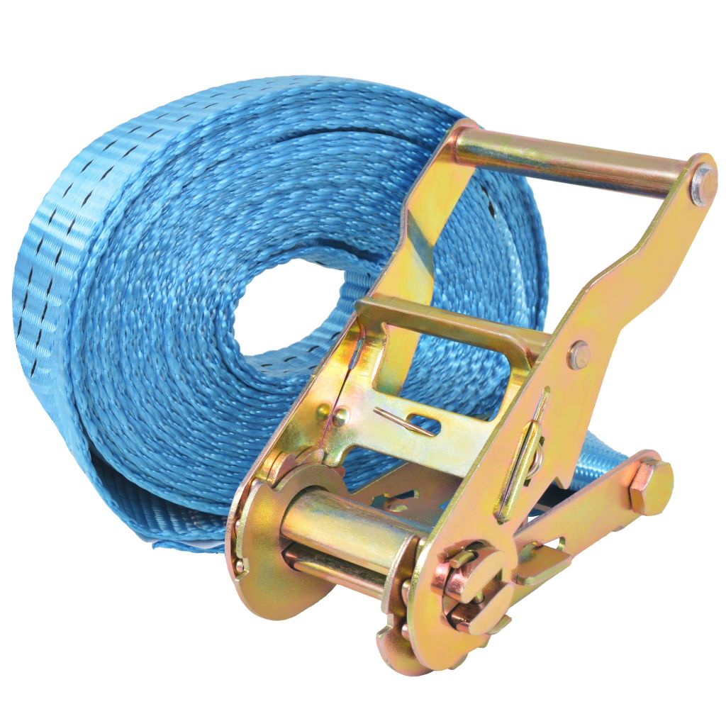 Ratchet Tie Down Straps 4 pcs 2 Tonnes 6mx38mm Blue- Tie Down Straps - HomeShopIreland - Home Shop Ireland - Tie Down Straps - Ratchet Tie Down Straps 4 pcs 2 Tonnes 6mx38mm Blue