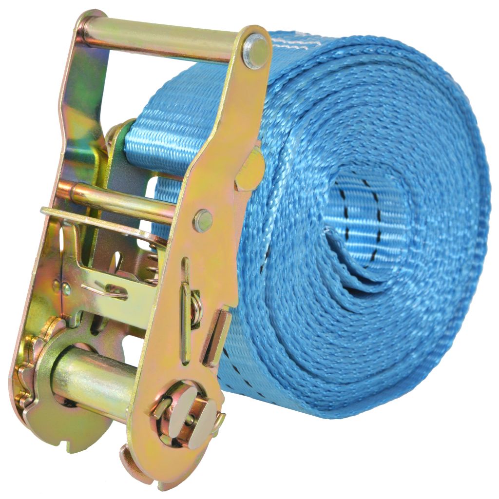 Ratchet Tie Down Straps 4 pcs 2 Tonnes 6mx38mm Blue- Tie Down Straps - HomeShopIreland - Home Shop Ireland - Tie Down Straps - Ratchet Tie Down Straps 4 pcs 2 Tonnes 6mx38mm Blue