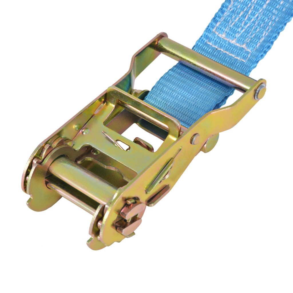 Ratchet Tie Down Straps 4 pcs 2 Tonnes 6mx38mm Blue- Tie Down Straps - HomeShopIreland - Home Shop Ireland - Tie Down Straps - Ratchet Tie Down Straps 4 pcs 2 Tonnes 6mx38mm Blue