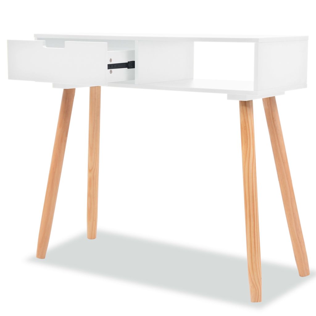 Console Table Solid Pinewood 80x30x72 cm White- End Tables - HomeShopIreland - Home Shop Ireland - End Tables - Console Table Solid Pinewood 80x30x72 cm White