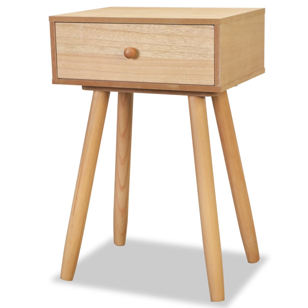 Bedside Tables 2 pcs Solid Pinewood 40x30x61 cm Brown- End Tables - HomeShopIreland - Home Shop Ireland - End Tables - Bedside Tables 2 pcs Solid Pinewood 40x30x61 cm Brown