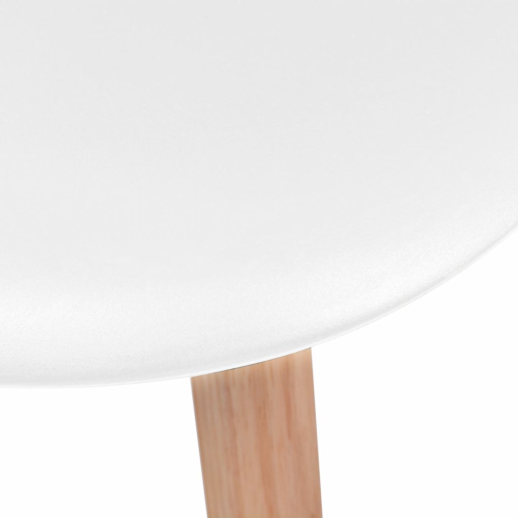 Dining Chairs 4 pcs White Plastic- Kitchen & Dining Room Chairs - HomeShopIreland - Home Shop Ireland - Kitchen & Dining Room Chairs - Dining Chairs 4 pcs White Plastic