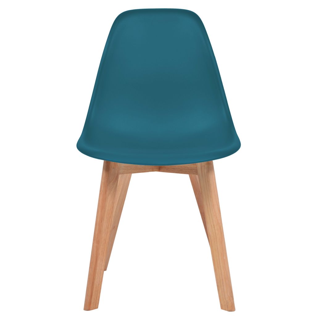 Dining Chairs 6 pcs Turquoise Plastic- Kitchen & Dining Room Chairs - HomeShopIreland - Home Shop Ireland - Kitchen & Dining Room Chairs - Dining Chairs 6 pcs Turquoise Plastic