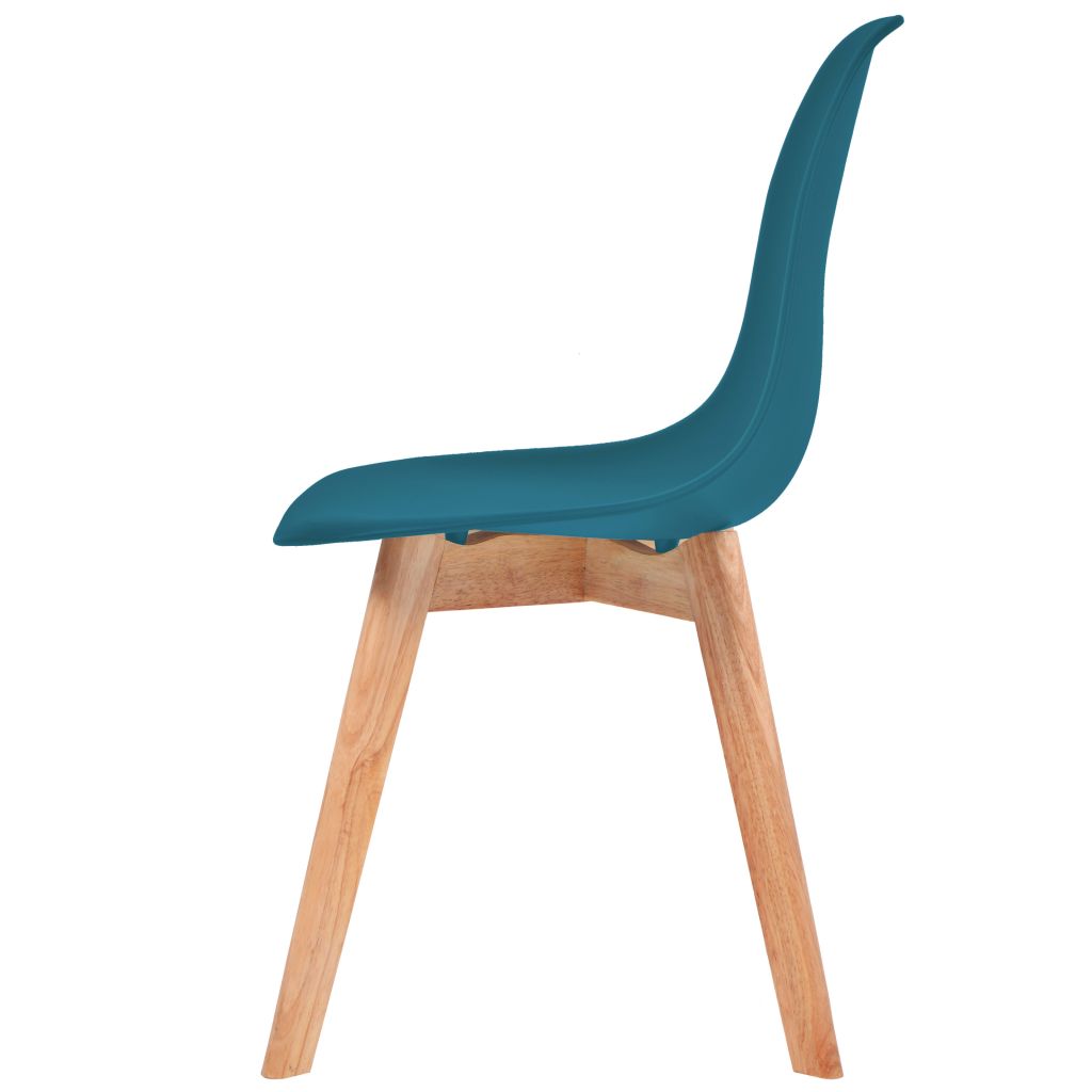 Dining Chairs 6 pcs Turquoise Plastic- Kitchen & Dining Room Chairs - HomeShopIreland - Home Shop Ireland - Kitchen & Dining Room Chairs - Dining Chairs 6 pcs Turquoise Plastic