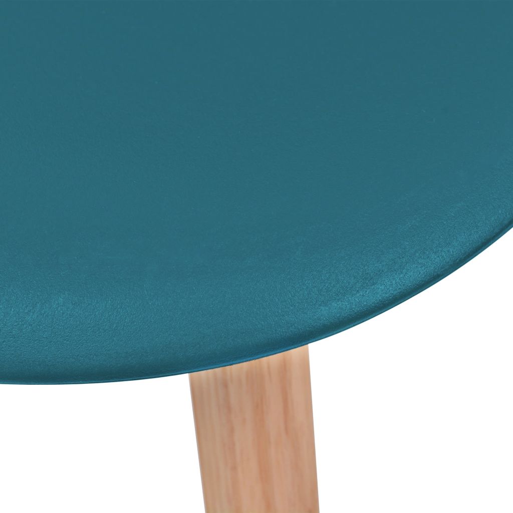 Dining Chairs 6 pcs Turquoise Plastic- Kitchen & Dining Room Chairs - HomeShopIreland - Home Shop Ireland - Kitchen & Dining Room Chairs - Dining Chairs 6 pcs Turquoise Plastic