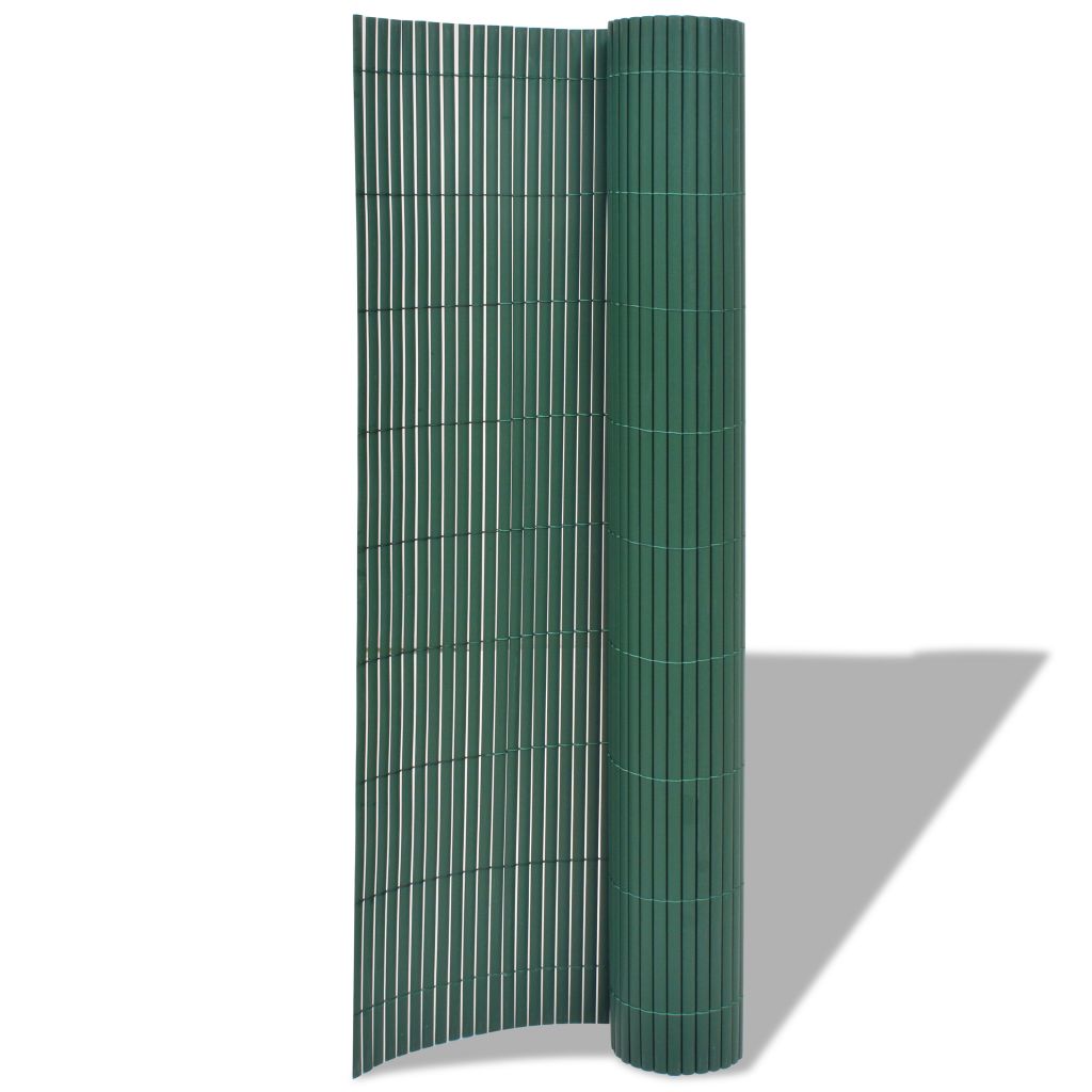 Double-Sided Garden Fence PVC 90x300 cm Green- Fence Panels - HomeShopIreland - Home Shop Ireland - Fence Panels - Double-Sided Garden Fence PVC 90x300 cm Green