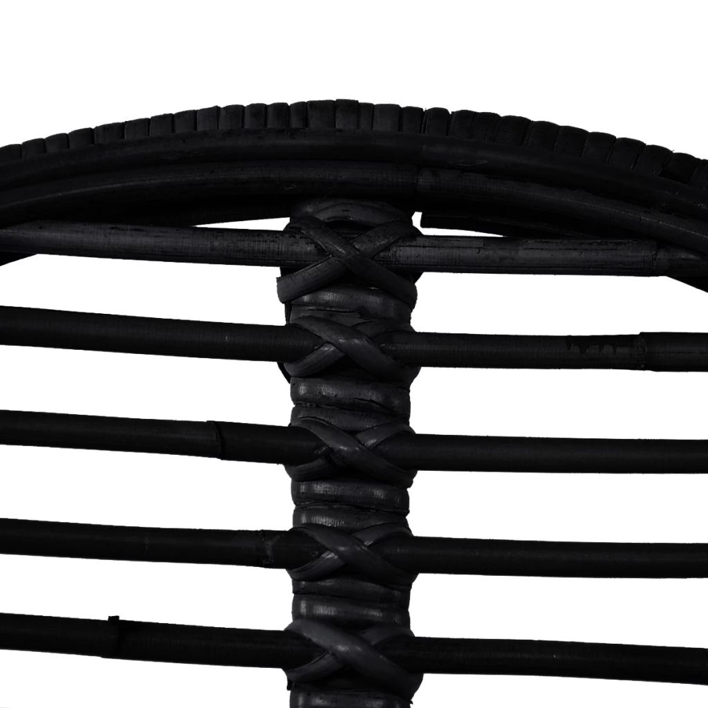 Dining Chairs 2 pcs Black Natural Rattan- Kitchen & Dining Room Chairs - HomeShopIreland - Home Shop Ireland - Kitchen & Dining Room Chairs - Dining Chairs 2 pcs Black Natural Rattan