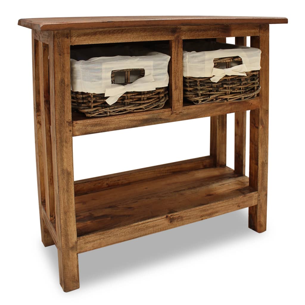 Console Table Solid Reclaimed Wood 69x28x70 cm- End Tables - HomeShopIreland - Home Shop Ireland - End Tables - Console Table Solid Reclaimed Wood 69x28x70 cm