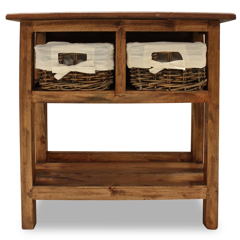 Console Table Solid Reclaimed Wood 69x28x70 cm- End Tables - HomeShopIreland - Home Shop Ireland - End Tables - Console Table Solid Reclaimed Wood 69x28x70 cm