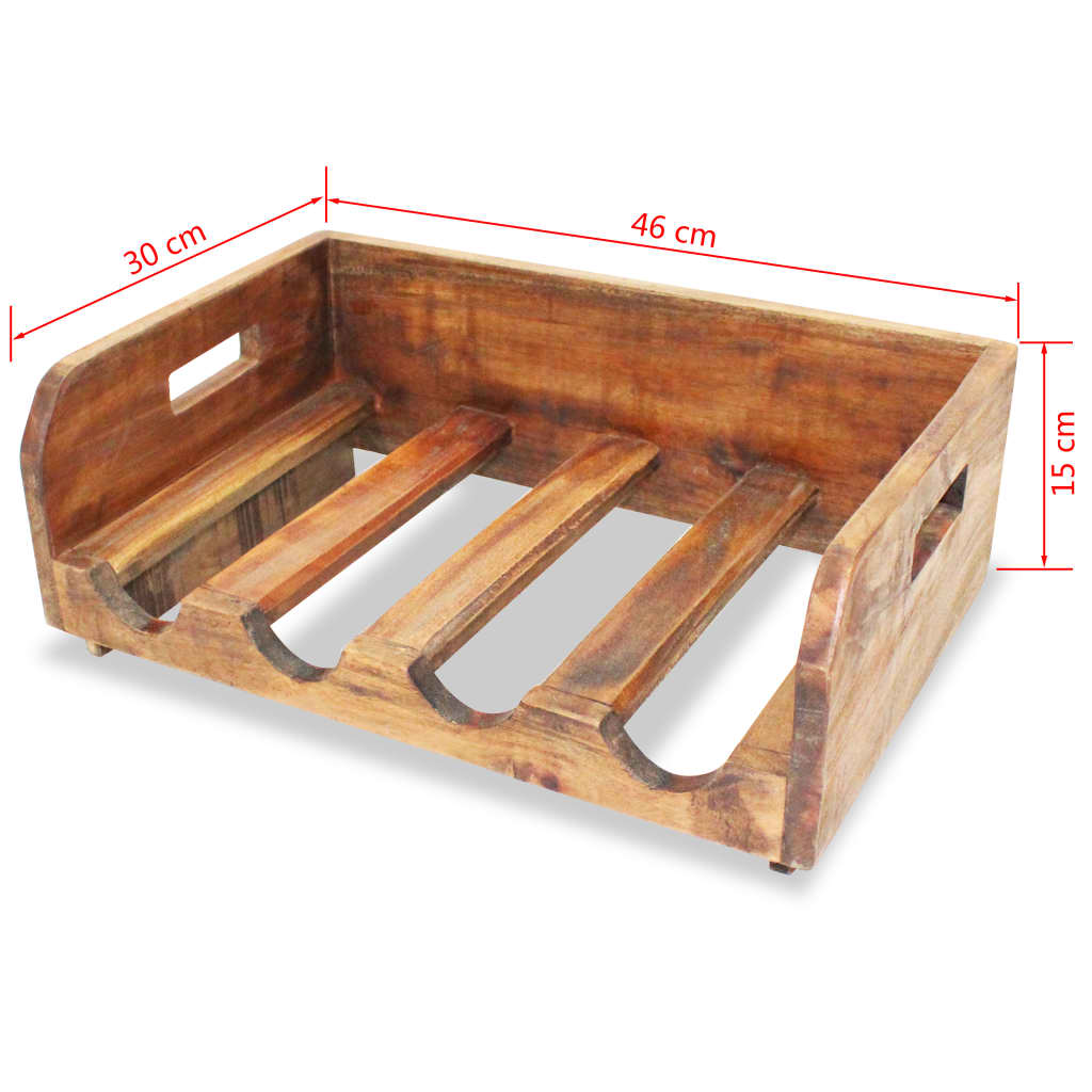 Wine Racks 4 pcs for 16 Bottles Solid Reclaimed Wood- Wine Racks - HomeShopIreland - Home Shop Ireland - Wine Racks - Wine Racks 4 pcs for 16 Bottles Solid Reclaimed Wood