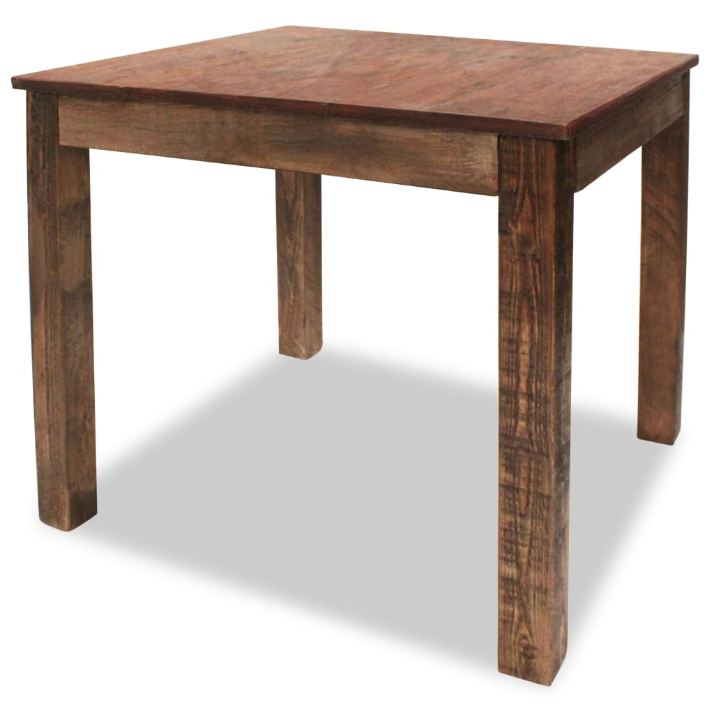 Dining Table Solid Reclaimed Wood 82x80x76 cm- Kitchen & Dining Room Tables - HomeShopIreland - Home Shop Ireland - Kitchen & Dining Room Tables - Dining Table Solid Reclaimed Wood 82x80x76 cm
