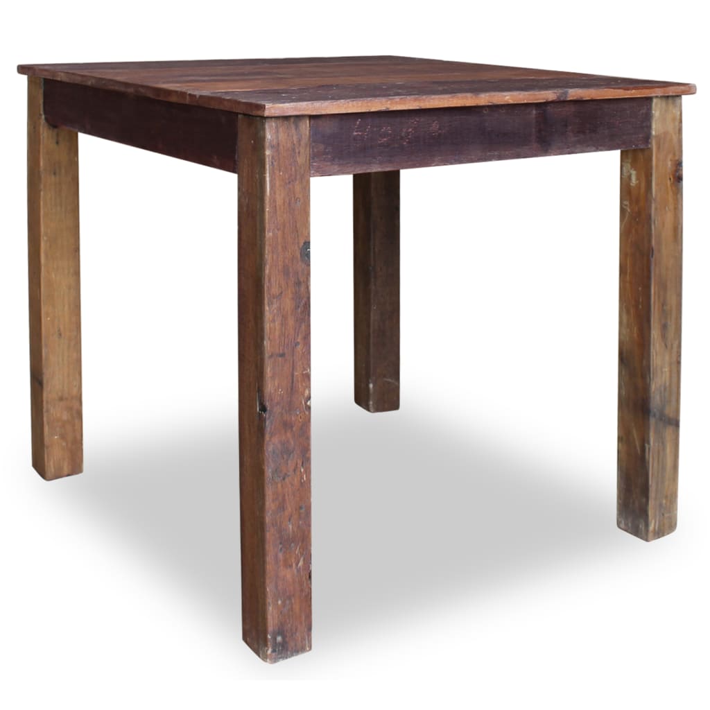 Dining Table Solid Reclaimed Wood 82x80x76 cm- Kitchen & Dining Room Tables - HomeShopIreland - Home Shop Ireland - Kitchen & Dining Room Tables - Dining Table Solid Reclaimed Wood 82x80x76 cm
