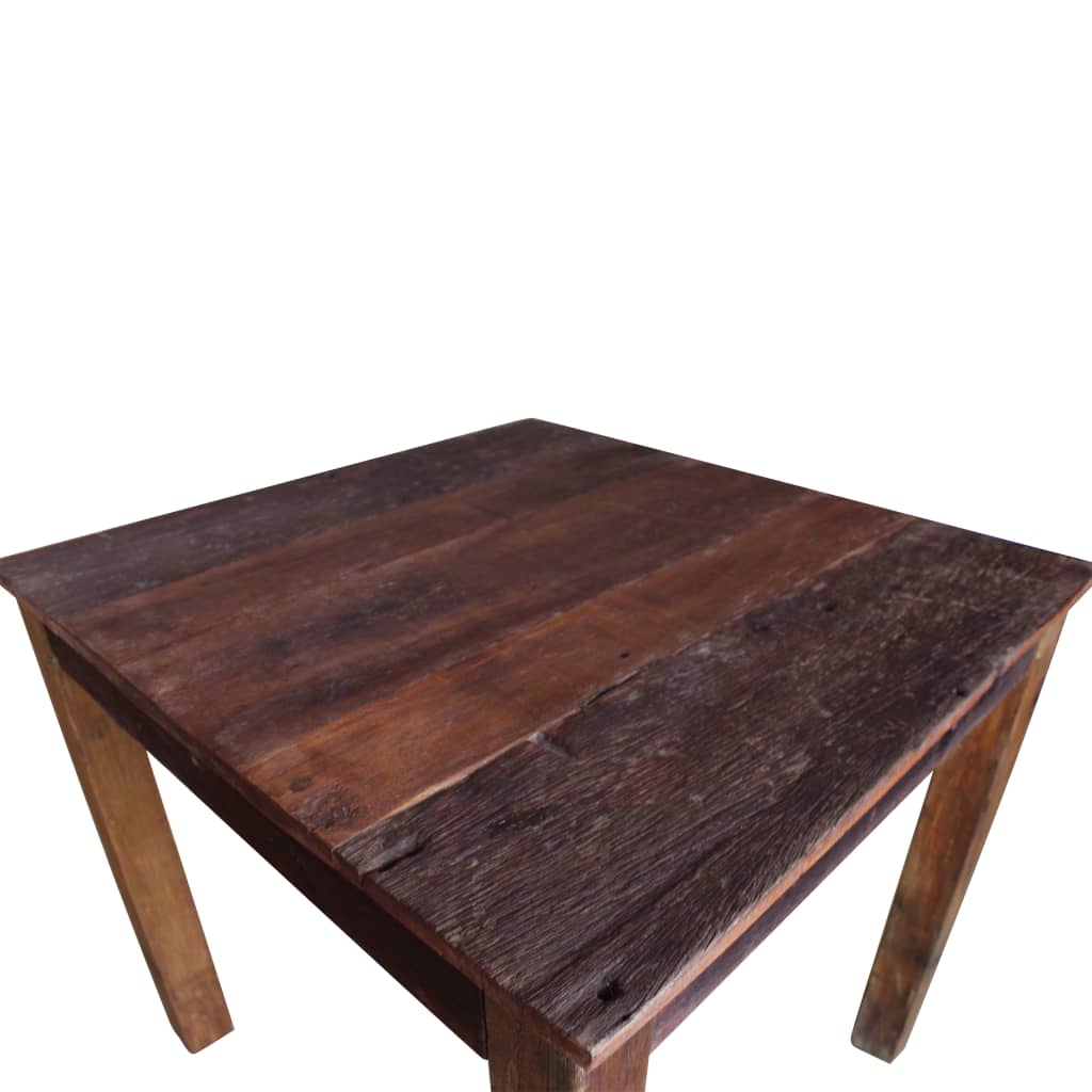 Dining Table Solid Reclaimed Wood 82x80x76 cm- Kitchen & Dining Room Tables - HomeShopIreland - Home Shop Ireland - Kitchen & Dining Room Tables - Dining Table Solid Reclaimed Wood 82x80x76 cm