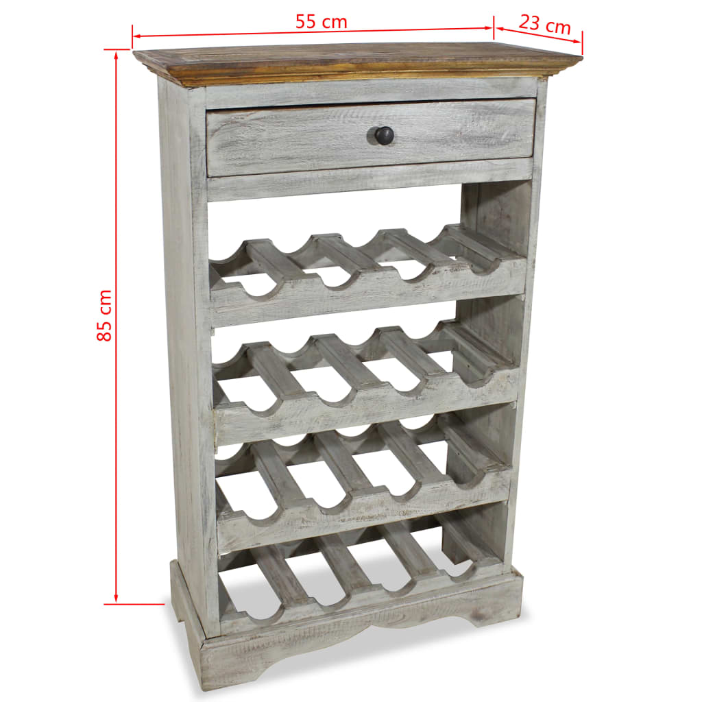 Wine Rack Solid Reclaimed Wood 55x23x85 cm- Wine Racks - HomeShopIreland - Home Shop Ireland - Wine Racks - Wine Rack Solid Reclaimed Wood 55x23x85 cm