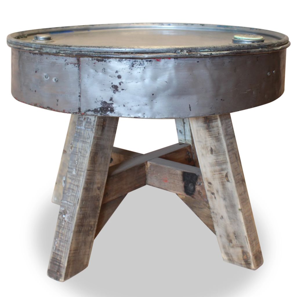 Coffee Table Solid Reclaimed Wood 60x45 cm Silver- Coffee Tables - HomeShopIreland - Home Shop Ireland - Coffee Tables - Coffee Table Solid Reclaimed Wood 60x45 cm Silver