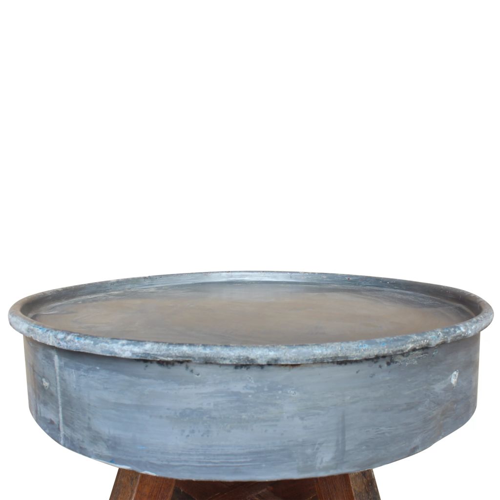 Coffee Table Solid Reclaimed Wood 60x45 cm Silver- Coffee Tables - HomeShopIreland - Home Shop Ireland - Coffee Tables - Coffee Table Solid Reclaimed Wood 60x45 cm Silver