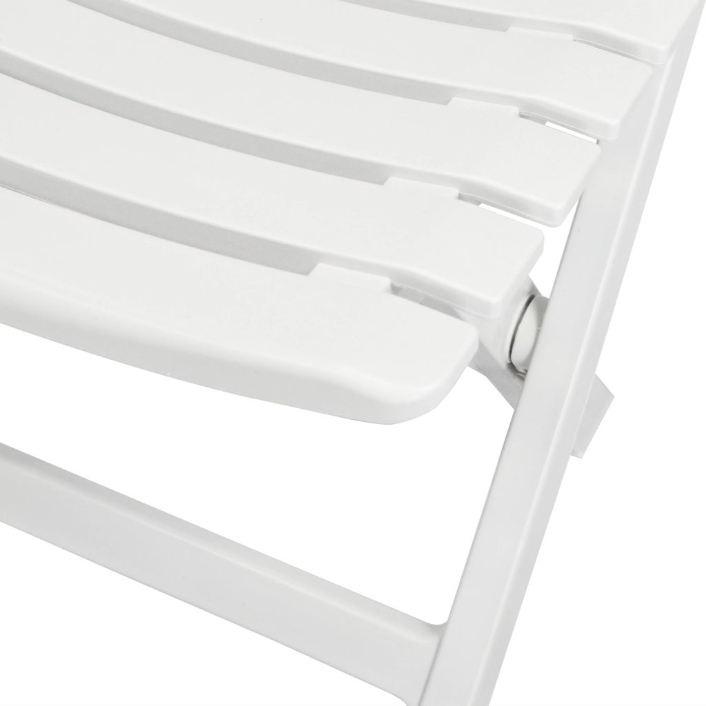 3 Piece Folding Bistro Set Plastic White- Outdoor Furniture Sets - HomeShopIreland - Home Shop Ireland - Outdoor Furniture Sets - 3 Piece Folding Bistro Set Plastic White