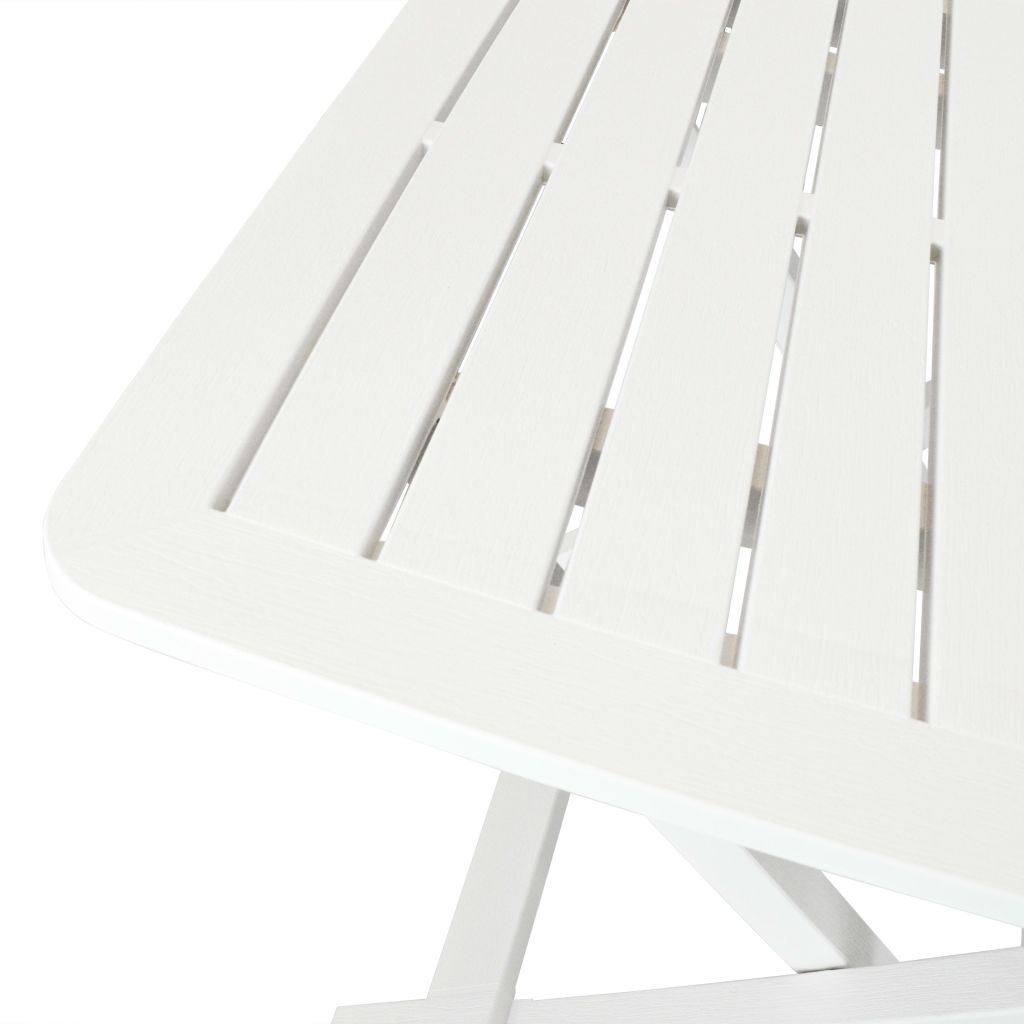 3 Piece Folding Bistro Set Plastic White- Outdoor Furniture Sets - HomeShopIreland - Home Shop Ireland - Outdoor Furniture Sets - 3 Piece Folding Bistro Set Plastic White