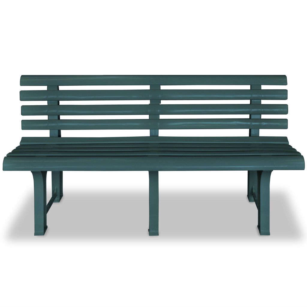 Garden Bench 145,5 cm Plastic Green- Outdoor Benches - HomeShopIreland - Home Shop Ireland - Outdoor Benches - Garden Bench 145,5 cm Plastic Green