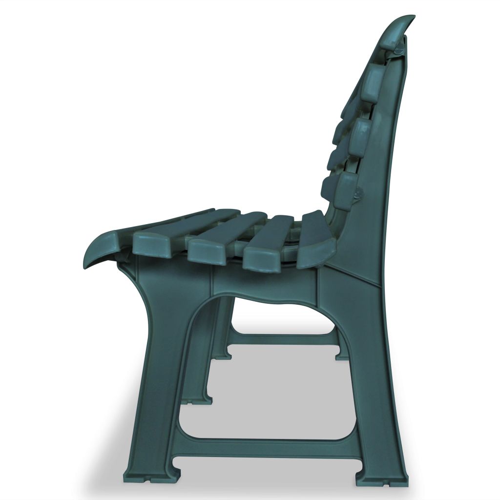 Garden Bench 145,5 cm Plastic Green- Outdoor Benches - HomeShopIreland - Home Shop Ireland - Outdoor Benches - Garden Bench 145,5 cm Plastic Green