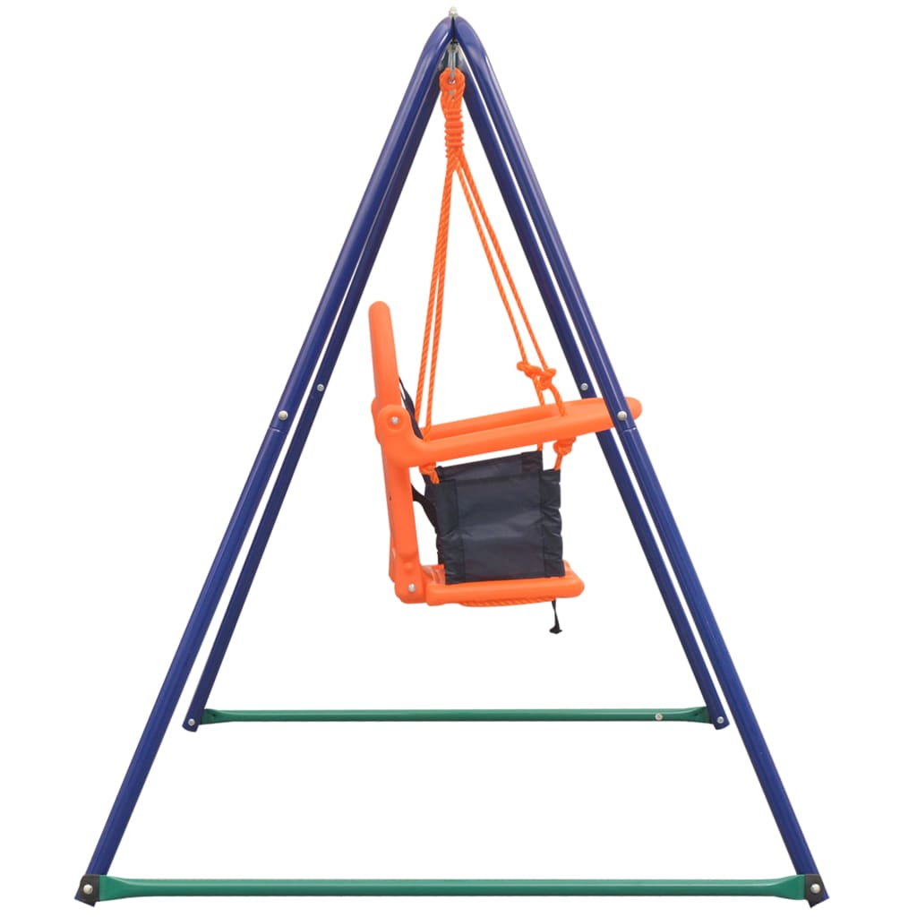 2-in-1 Single Swing and Toddler Swing Orange- Play Swings - HomeShopIreland - Home Shop Ireland - Play Swings - 2-in-1 Single Swing and Toddler Swing Orange