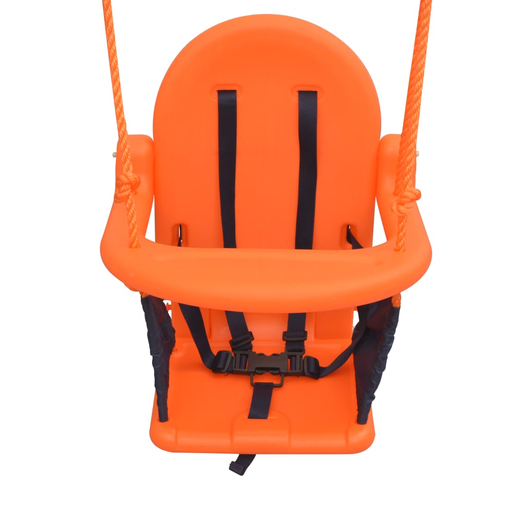 2-in-1 Single Swing and Toddler Swing Orange- Play Swings - HomeShopIreland - Home Shop Ireland - Play Swings - 2-in-1 Single Swing and Toddler Swing Orange